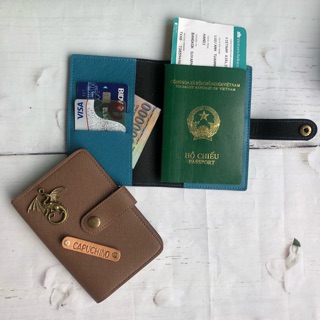 Bao Đựng Hộ Chiếu - Đủ Mầu Khuy Bấm