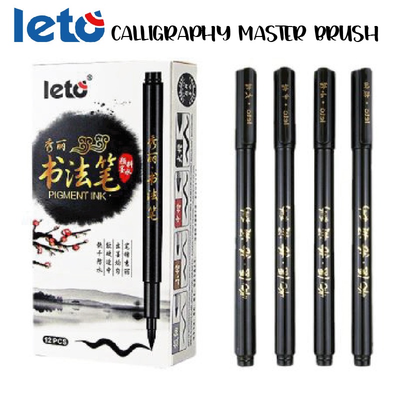 Bút luyện chữ nét Calligraphy, viết thư pháp cao cấp LETO