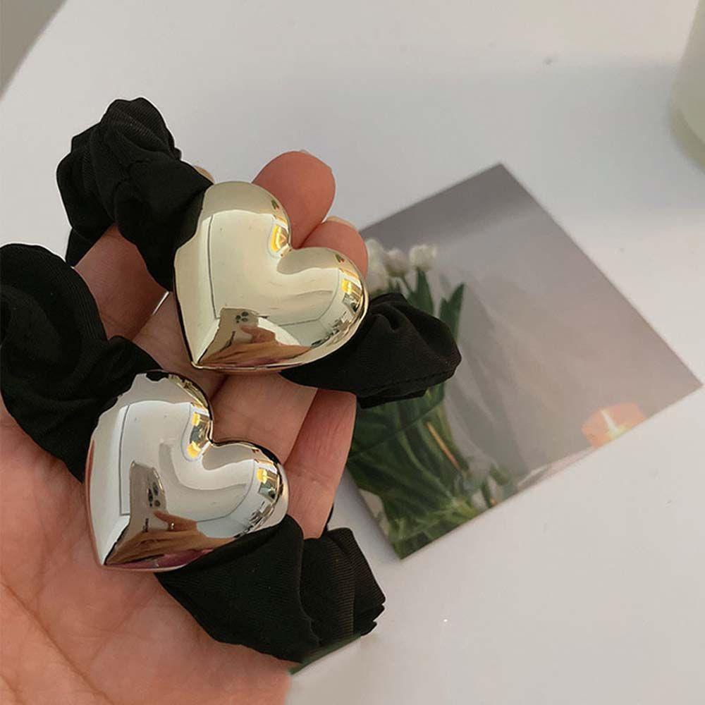 Kẹp Tóc Hình Trái Tim Bằng Kim Loại Phong Cách Hàn Quốc Cho Nữ