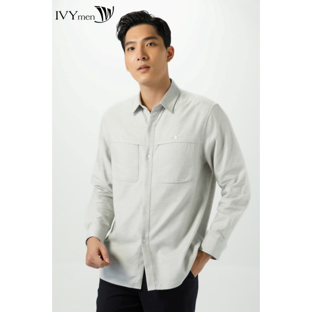 Áo sơ mi nam dáng regular IVY moda 17E3049