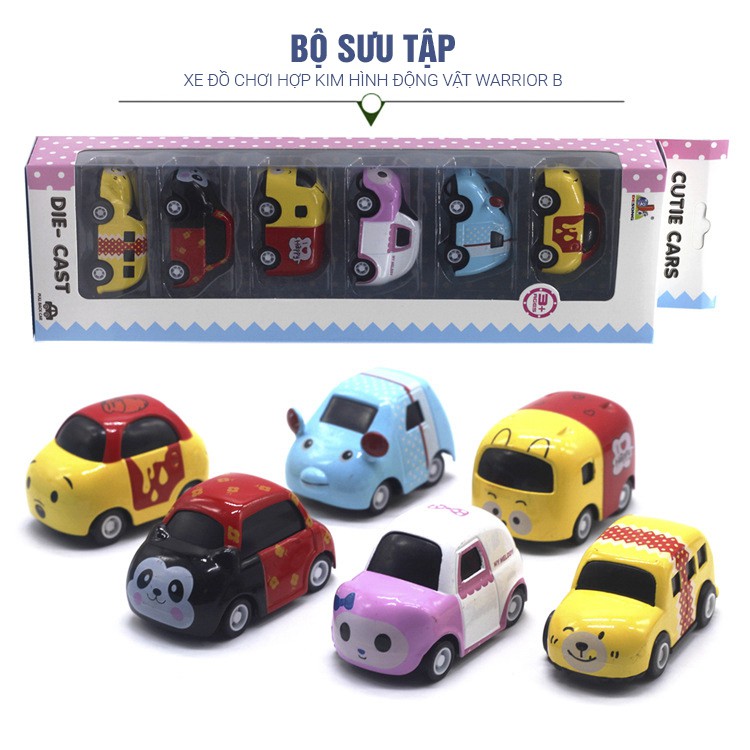 Mô hình ô tô hợp kim-Bộ 6 miếng ô tô đồ chơi hoạt hình ô tô Huili-ô tô cho bé | BigBuy360 - bigbuy360.vn