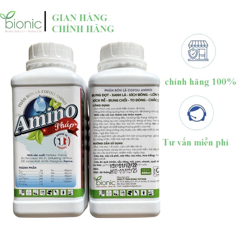 AMINO PHÁP BUNG ĐỌT- XANH LÁ-KÍCH BÔNG- LỚN TRÁI - KÍCH RỄ - BUNG CHỒI - TO ĐÒNG -CHẮC CẬY