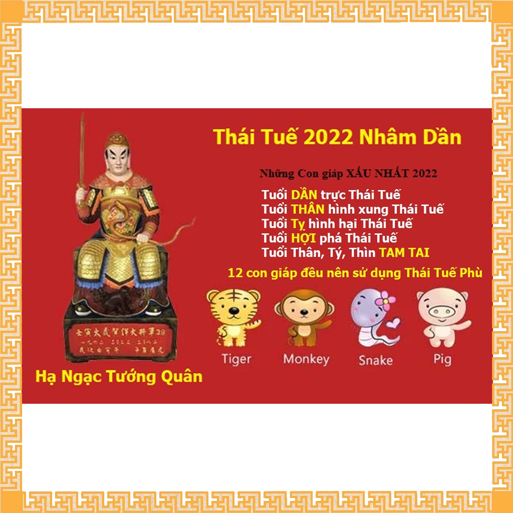 Phù Thái Tuế giấy dán cửa 2022 | BigBuy360 - bigbuy360.vn