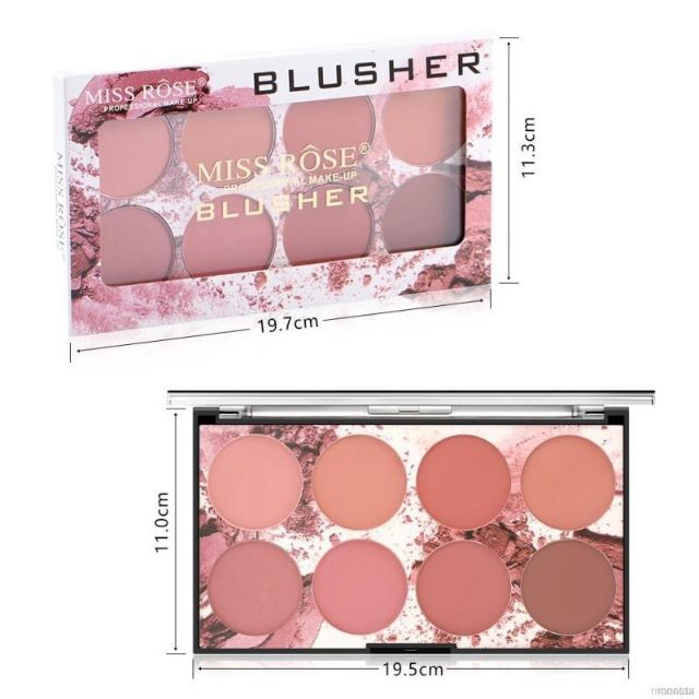 Bảng má 8 màu Miss rose