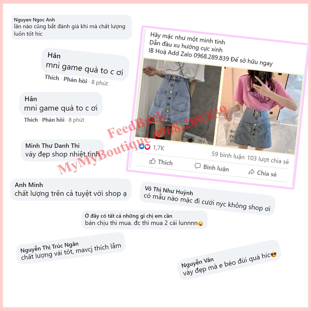 Chân Váy Jean Chữ A, Váy Jean Nữ, Chân Váy Bò Chữ A Nhiều Cúc Màu | BigBuy360 - bigbuy360.vn