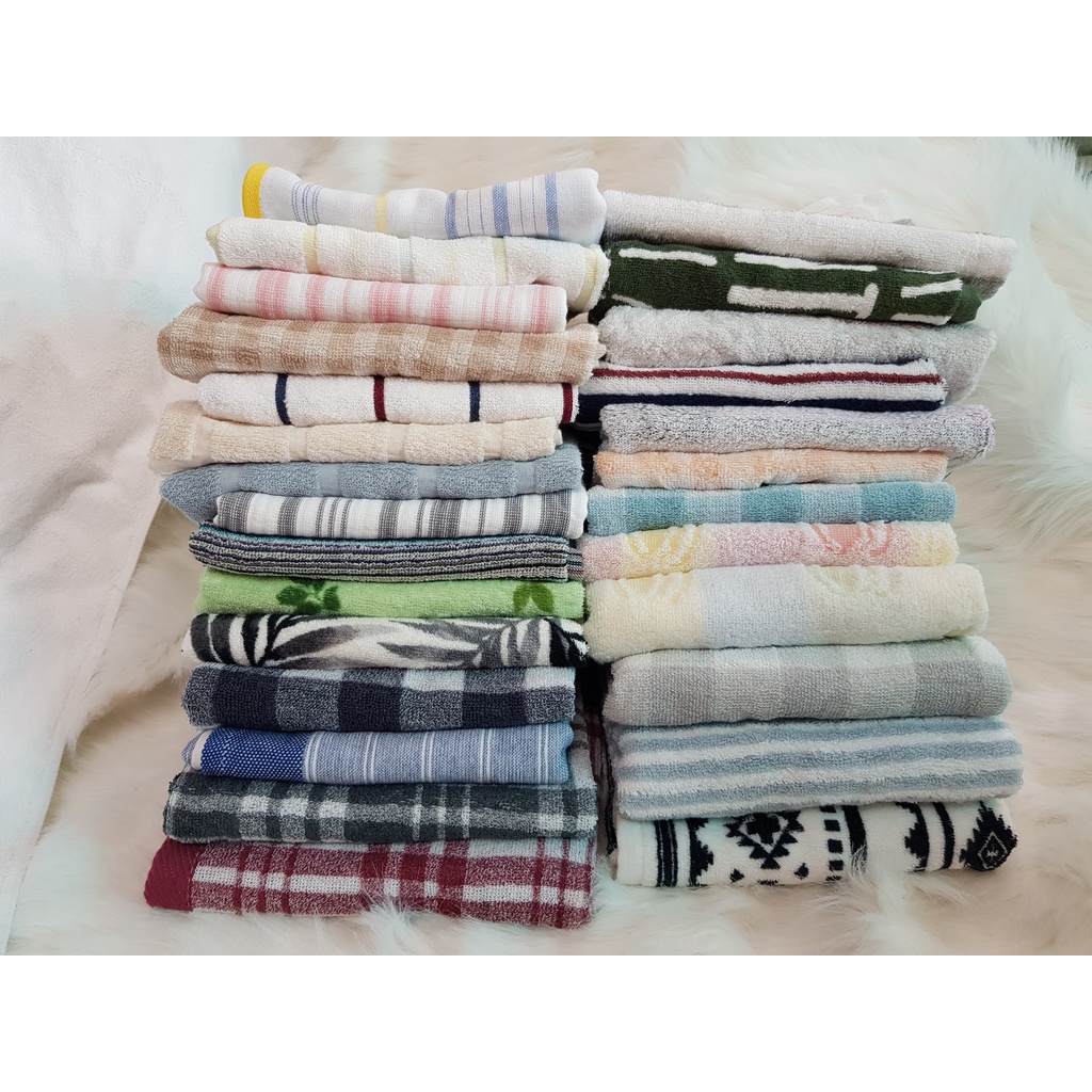 Khăn tắm lau người size 35x75cm xuất khẩu nhật - Loại khăn mỏng 100% cotton siêu thấm hút