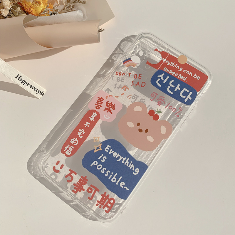 Ốp điện thoại trong suốt in chữ độc đáo cho Iphone 6/6plus/6S/6S plus/6/7/7plus/8/8plus/X/XS/XS Max/11 Pro Max/13/13PRO/13PROMAX/13MINI