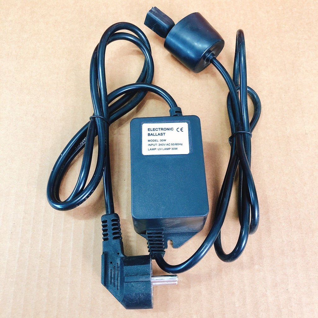 NGUỒN ĐÈN UV 30W AQUAPRO ⚡️ XẢ KHO ⚡️ - UV ADAPTER 30W - UV BALLAST 30W 220V/16A - 4 CHẤU DÀI 2M -  ĐÈN UV MÁY LỌC NƯỚC