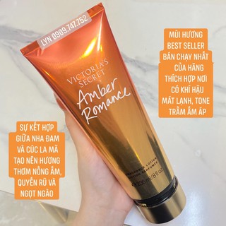 [Lotion 236ml] Dưỡng Thể Toàn Thân Amber Romance Body Lotion Victoria Secret VS VIC Best Seller