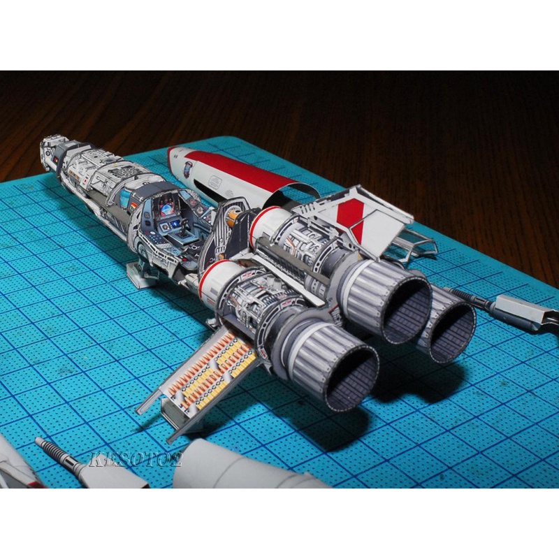 Mô Hình Tàu Chiến Đấu Kesoto2 Viper 2 Viper Mk II Thủ Công Độc Đáo DIY