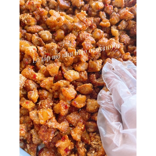 Hộp Tóp Mỡ Da Giòn ⚡ GIÁ SỐC ⚡️ Tóp Mỡ Rim Mắm Tỏi Ớt Giòn Rụm 100gr