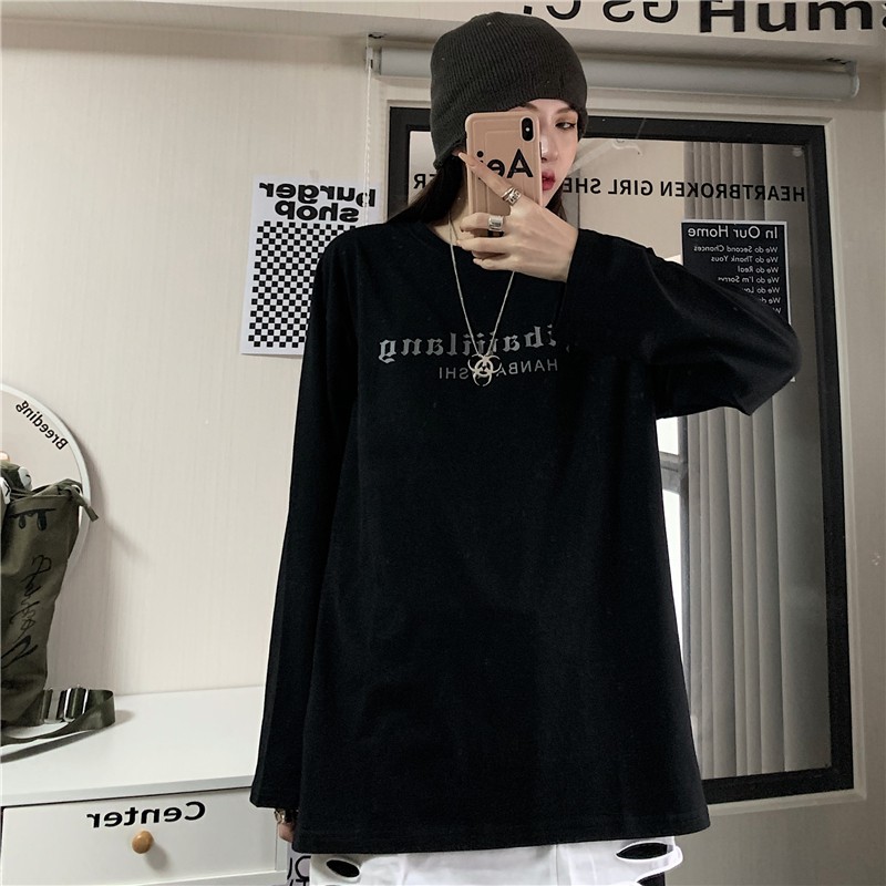 Áo thun tay dài Phản Quang form rộng Yinxx, áo sweater Unisex SW05