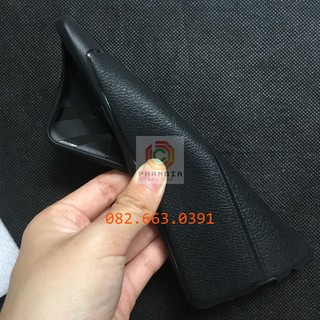 Ốp lưng dẻo đen Samsung c9 pro vân da sang trọng