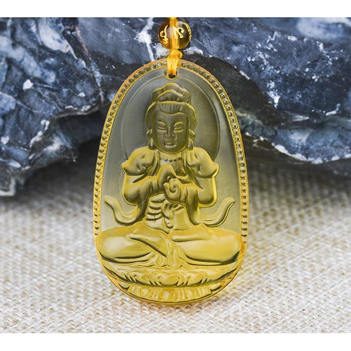 Phật Bản Mệnh Tuổi Mùi, Thân Màu Vàng Kèm Dây Đeo Cổ - Phật Như Lai Đai Nhật