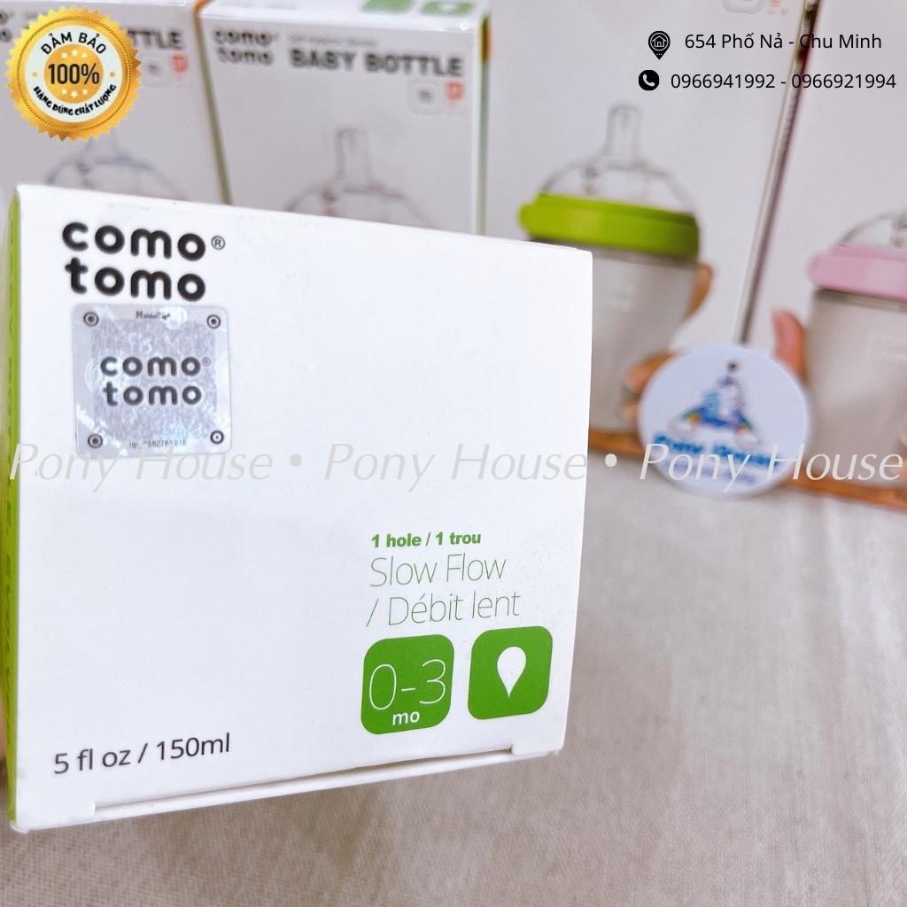 Bình Sữa Comotomo Silicon Cho Bé Siêu Mềm 150ml - 250ml - Xanh, hồng Chính Hãng
