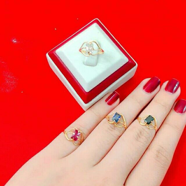 Nhẫn nữ vàng 6k nhỏ xinh bảo hành vĩnh viễn