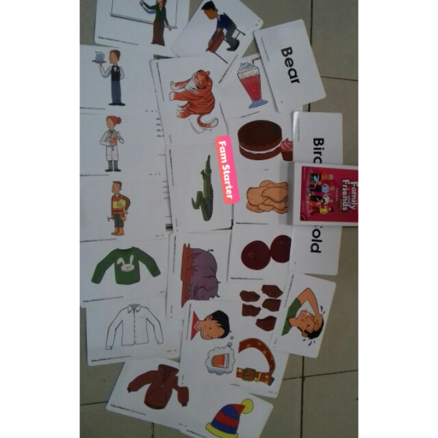 Flashcard Family and Friends Starter (A5 - in 2 mặt)