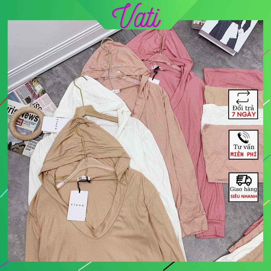 Sét Bộ Đồ Nữ 3 Món VATI Siêu Xinh  Chất Vải Tăm Gân Loại 1 Cao Cấp Gồm 3 Món(Quần ,Áo khoác ngoài,Áo quây trong)