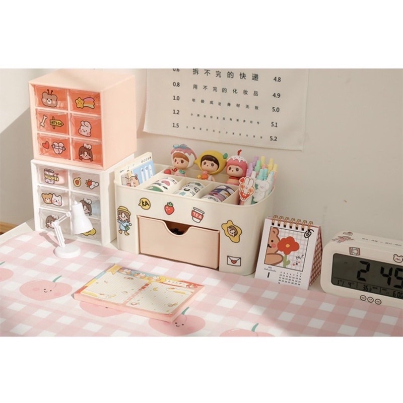 Kệ Đựng Mỹ Phẩm, Kệ Đựng Đồ Trang Điểm Mini, Ngăn Đựng Tiện Ích