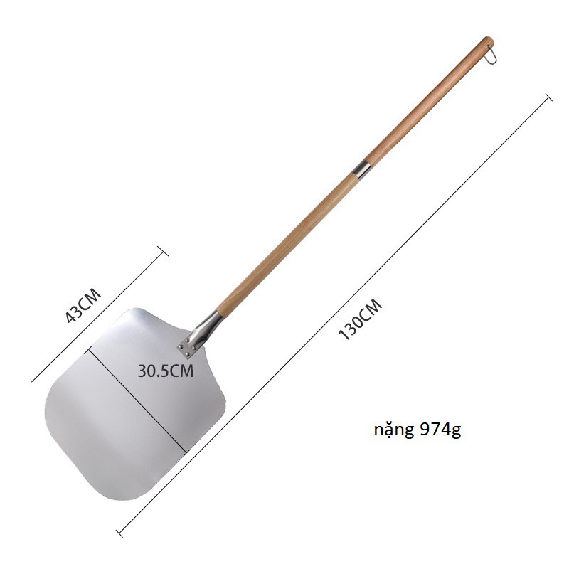 Xẻng Xúc Bánh Pizza Cán Dài Tiện Dụng