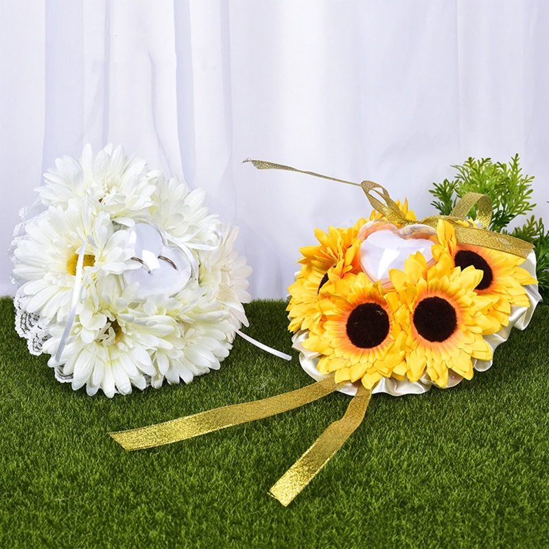 Flgo Hộp Đựng Nhẫn Cưới Hình Hoa Hướng Dương Xinh Xắn