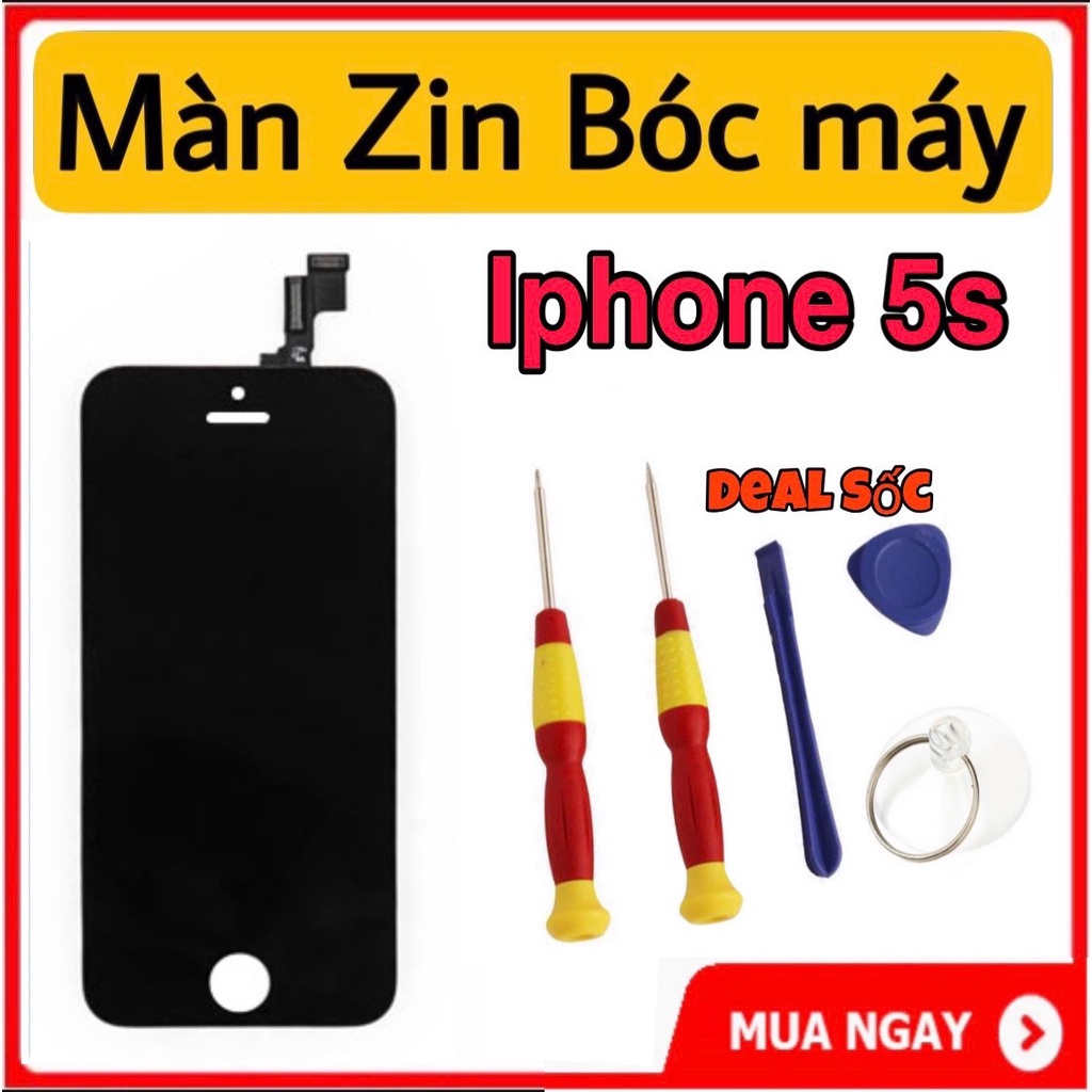 MÀN HÌNH IP 5s/5se zin bóc máy,tặng cường lực