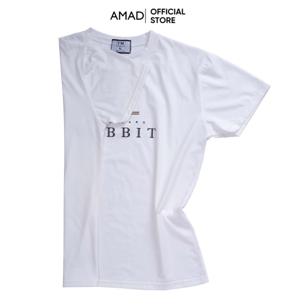 Áo thun nam cổ tròn chất cotton mềm mịn thoáng mát, áo phông tay ngắn form ôm co giãn Amad | BigBuy360 - bigbuy360.vn
