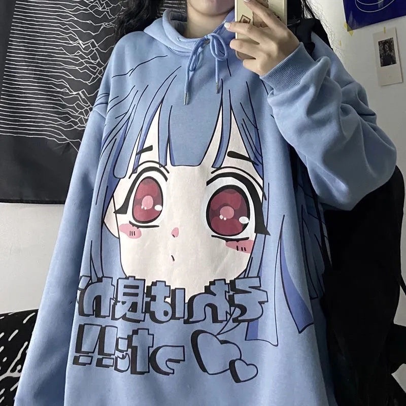[Có sẵn] Áo Hoodie Xanh Anime