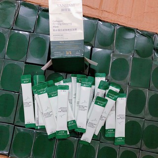 Một Hộp 20 Gói Mặt Nạ Ngủ Thạch Collagen YanJiayi Nâng Cơ, Căng Bóng, Bổ Sung Collagen Gấp 5 Lần