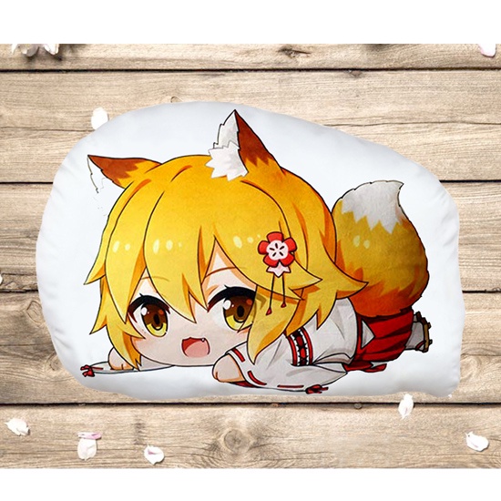 Gối Ôm, Gối ngủ anime Sewayaki Kitsune no Senko-san (Gối in hình 2 mặt, chất liệu vải nhung)