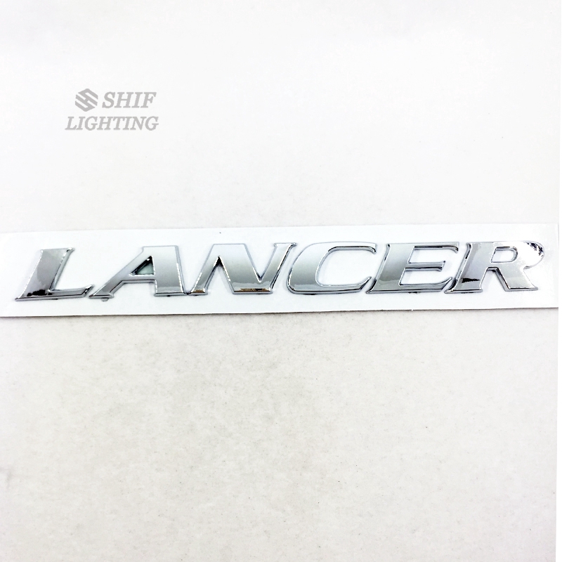 1 logo trang trí sau xe hơi hình chữ LANCER bằng ABS dành cho MITSUBISHI LANCER