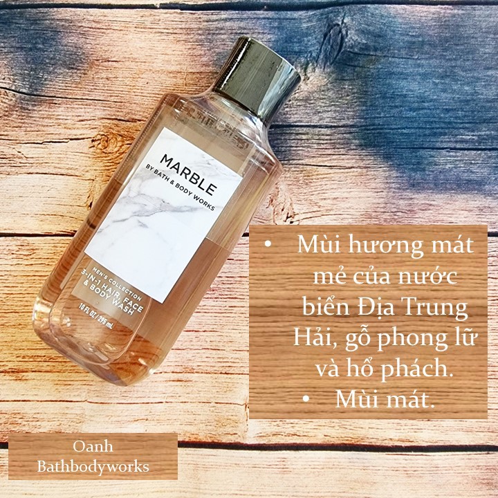 [Đủ mùi] Sữa tắm Nam Bath &amp; Body Works (Auth)