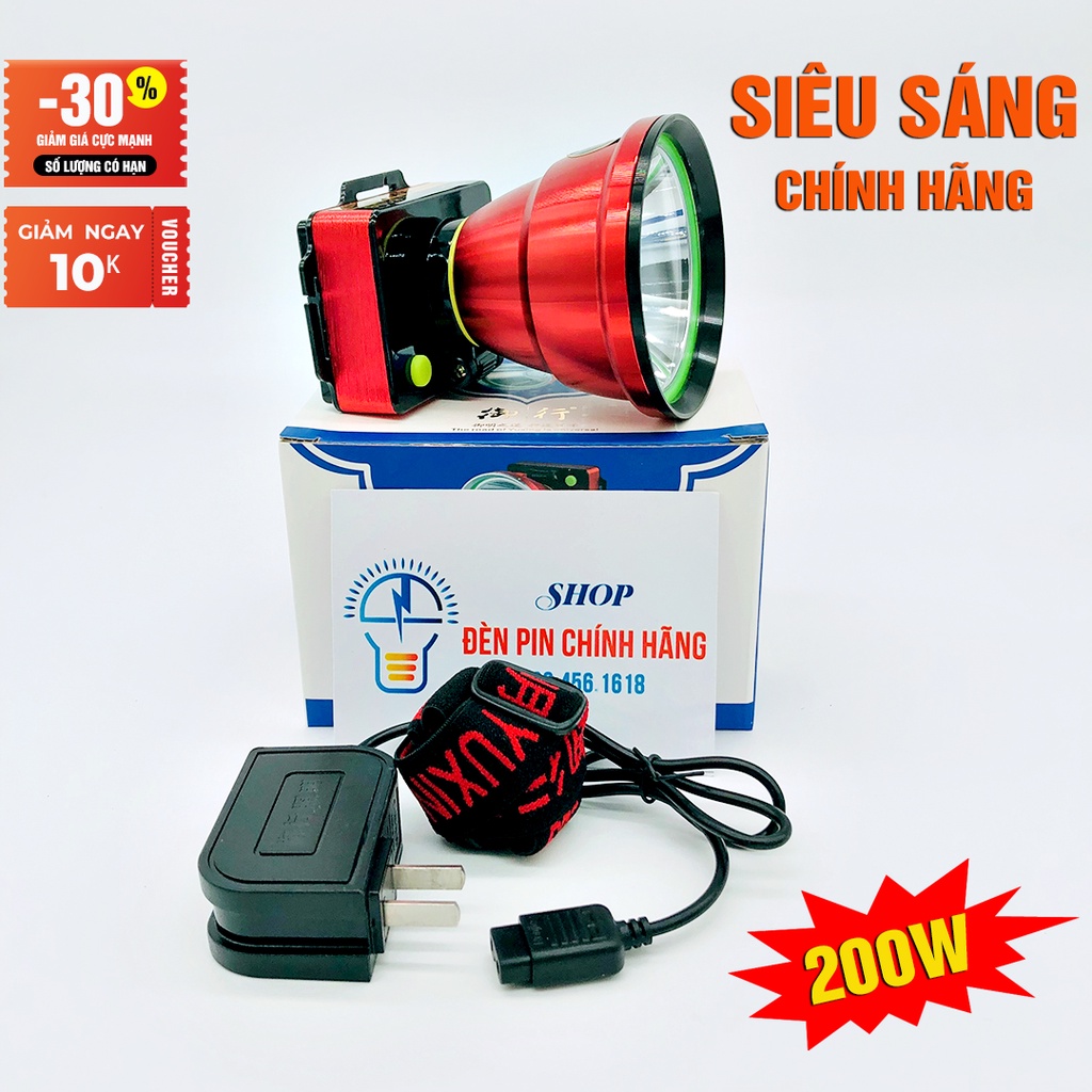 Đèn pin đội đầu YUXING 8108 LED 200w siêu sáng chiếu xa chống nước ánh sáng Vàng và Trắng đèn đeo đầu soi ếch dã ngoại | BigBuy360 - bigbuy360.vn