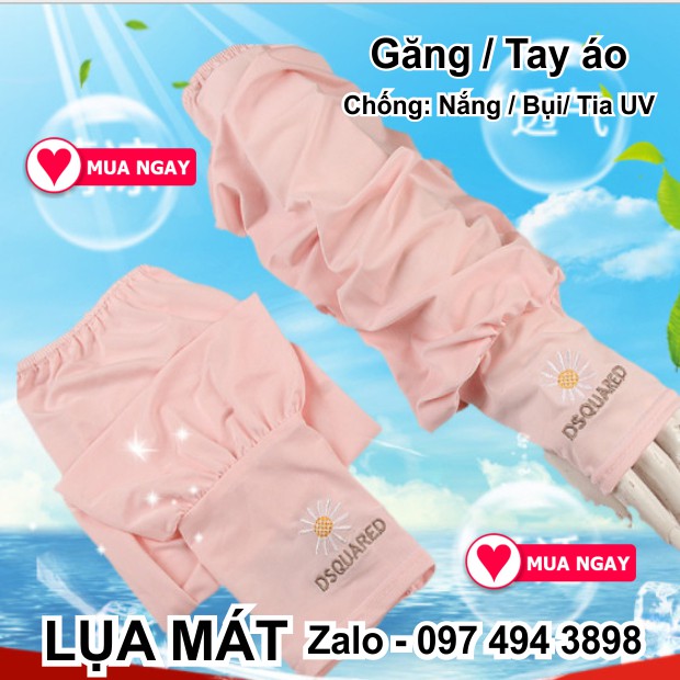 Găng tay áo vải lụa chống nắng, chống bụi chống tia uv cực tốt màu tím