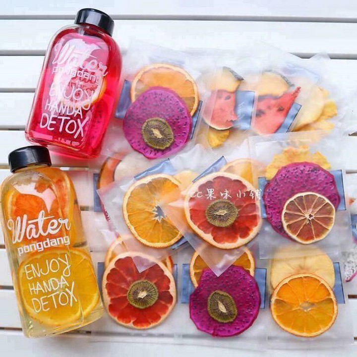 Trà Detox hoa quả sấy lạnh Robimart set 30 gói - Tặng bình 500ml