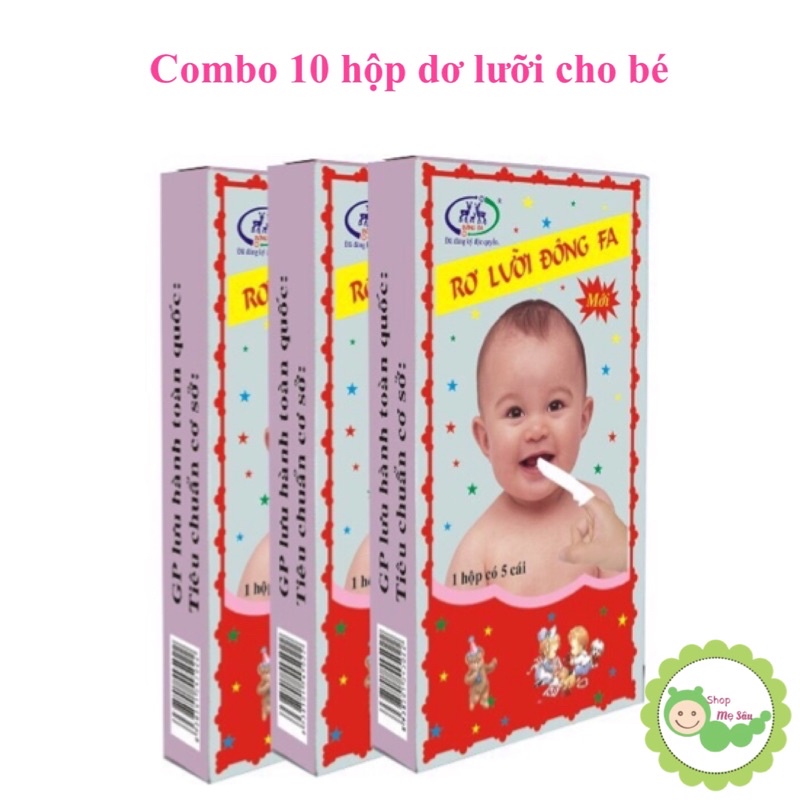 Combo 10 hộp rơ lưỡi Đông Fa cho bé