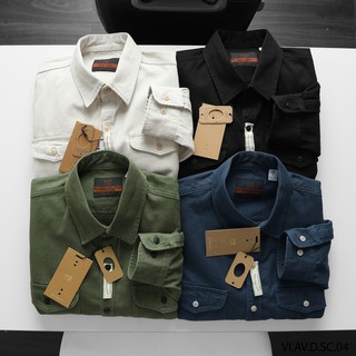 Áo sơ mi denim ❤️ chất denim xịn xò bảo đảm diện lên cực kì ngầu  ❤️[𝐅𝐑𝐄𝐄 𝐒𝐇𝐈𝐏] đẹpcháyhàng vài mã rồi anh em💖 SMUN7