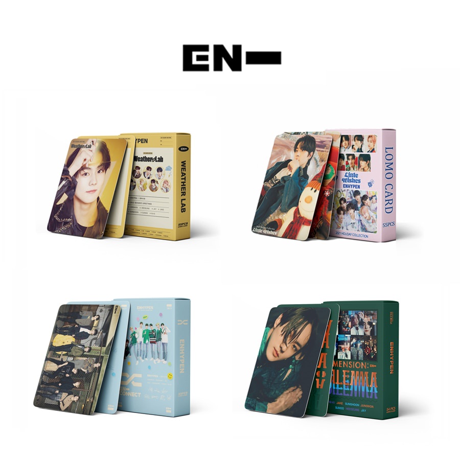 Bộ lomo card ENHYPEN thẻ ảnh HD quà tặng bộ sưu tập dành cho fan hâm mộ