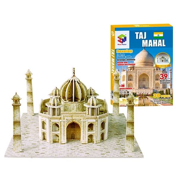 Mô Hình Giấy 3D Magic Puzzle : Đền Taj Mahal B668-10 (39 Chi Tiết)