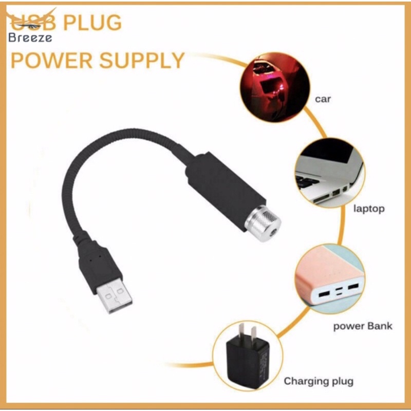 Đèn led laser bầu trời sao đầu cắm usb tiện dụng