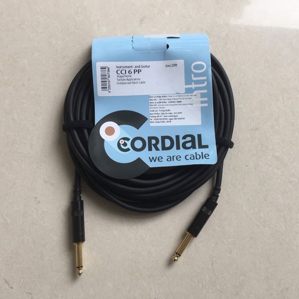 Dây tín hiệu đàn guitar CORDIAL CCI6PP