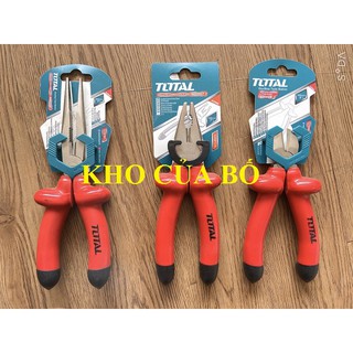 Bộ 3 kềm cách điện Total (Kềm cắt, kềm răng, kềm mỏ dài) THTIP261 THTIP171 THTIP381