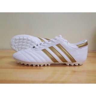 [ RẺ VÔ ĐỊCH ] Giày đá bóng phủi 3 sọc CT3 màu trắng / đen ( giày đá banh đế TF ) Giày đá bóng sân cỏ nhân tạo CT3