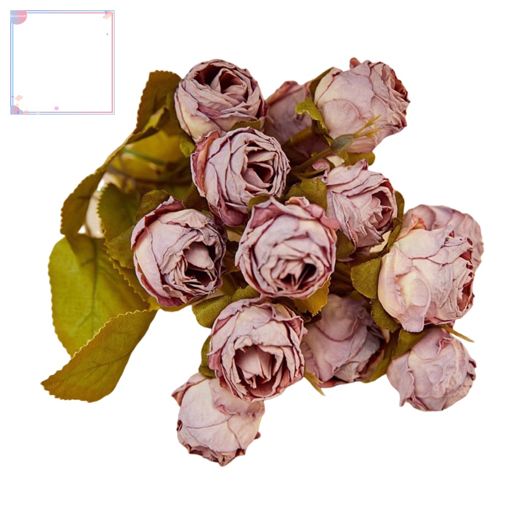 Bó Hoa Giả 15 Bông Xinh Xắn Trang Trí Chụp Ảnh