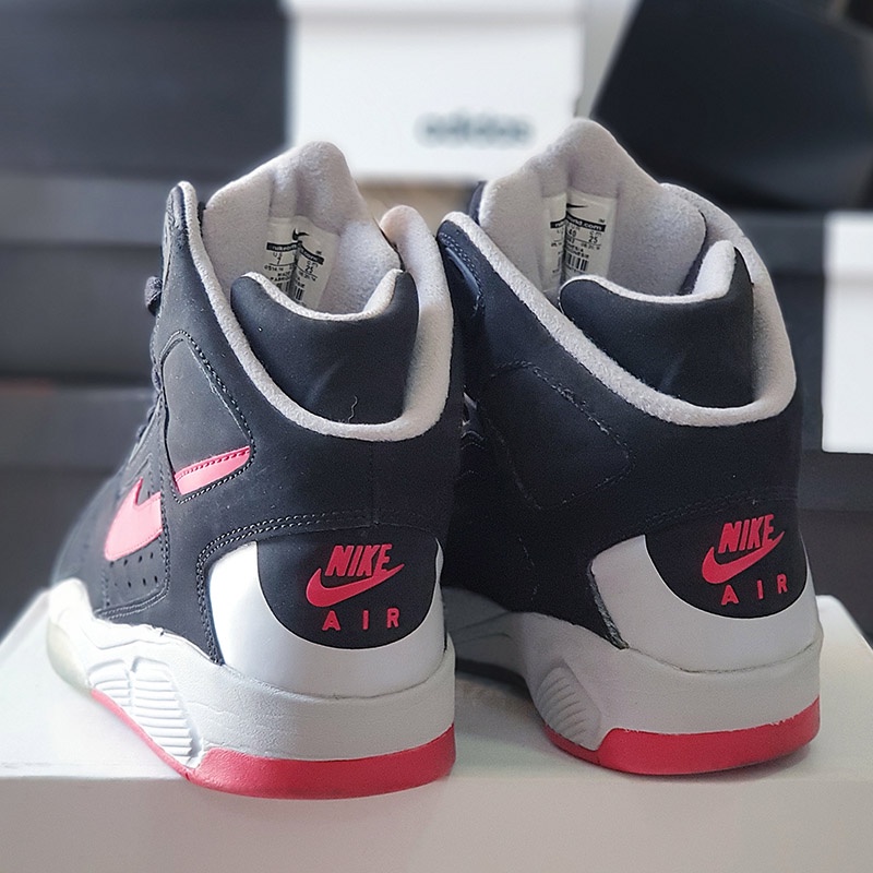 [ Chính Hãng] Giày Nike Air Flight Lite High Black Red, size 40, real 2hand