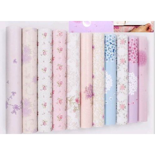 1m x 45cm giấy dán tường NHIỀU MẪU HOA QQR046