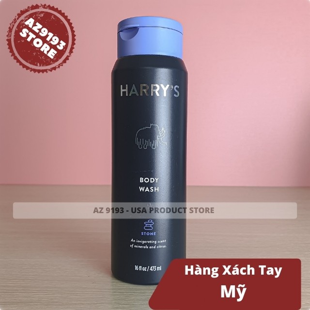 [XÁCH TAY MỸ] Sữa Tắm Harrys 473ml Xách Tay Mỹ - Hương Thơm Tự Nhiên, Nam Tính, Cao Cấp, Không Khô Da - AZ 9193