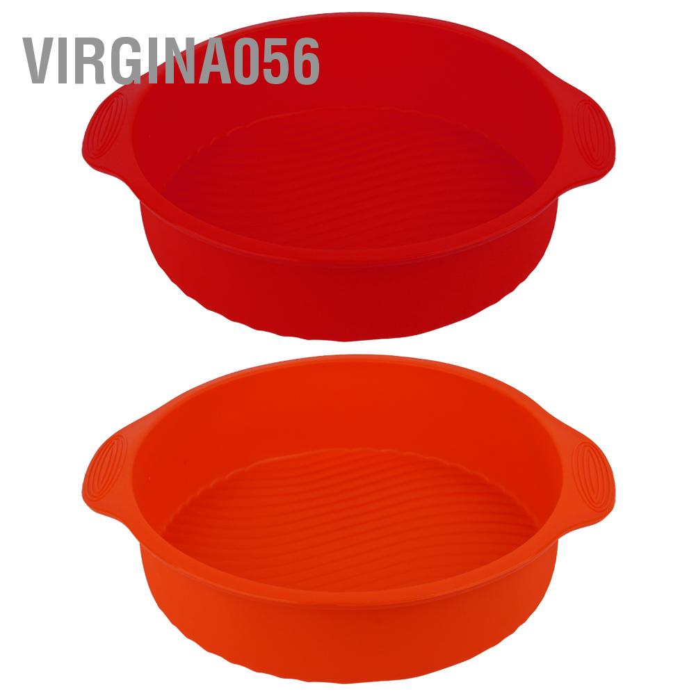 Virgina056 11.42inch Round Shape 3D Silicone Baking Cake Mold DIY Pan Tray