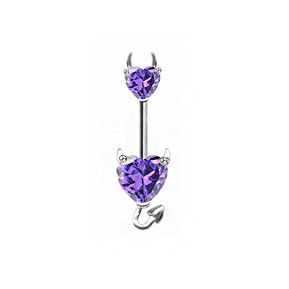 Khuyên Rốn Thép Không Gỉ Đính Đá Zircon Gợi Cảm Hàng Mới Dành Cho Bạn Nữ
