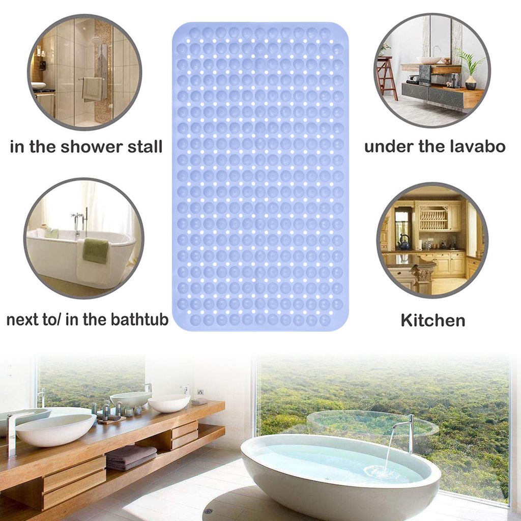 Thảm Lót Sàn Nhà Tắm DAPHS Có Lỗ Mát Xa Thoát Nước Tiện Dụng